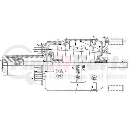 N36000 by HALDEX - Air Brake Spring Brake - Maxibreak HR-Series