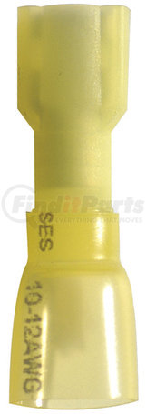 1-1965-100 by PHILLIPS INDUSTRIES - Female Terminal - Fully Insulated, 12-10 Ga., .250 in. Tab, Yellow, 100 Pieces