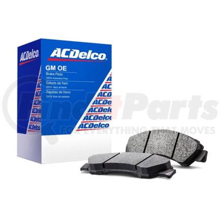 84987498 by ACDELCO - ACDelco® Semi-Metallic Front Disc Brake Pads