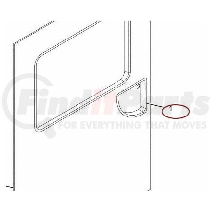 20376000 by NAVISTAR - INTERNATIONAL HANDLE EMBOSSMENT REAR EMER DO