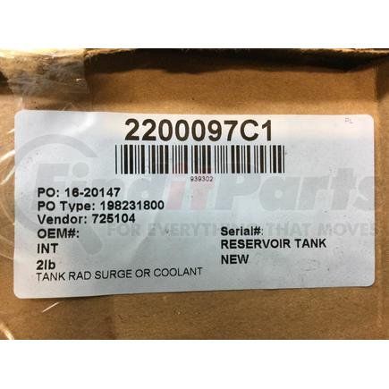 2200097C1 by NAVISTAR - INTERNATIONAL TANK RAD SURGE OR COOLANT