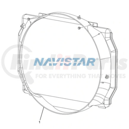 2587100C91 by NAVISTAR - INTERNATIONAL FAN SHROUD ASSY