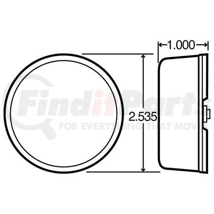 05019C by TRUCK-LITE - LAMP - C/M D8TB