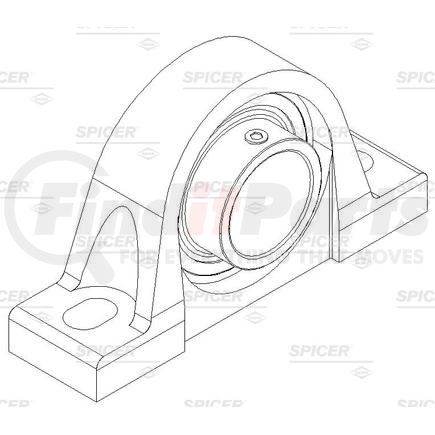 3640860010 by DANA - Spicer Center Bearing Assembly