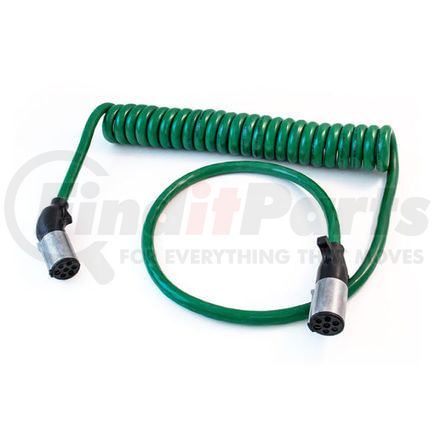 Tramec Sloan 4A114 Coiled Cable Cable, ABS, Coil, Sono, Straight/Angled, Green Heavy duty XT, 12', 12"/48" LDS