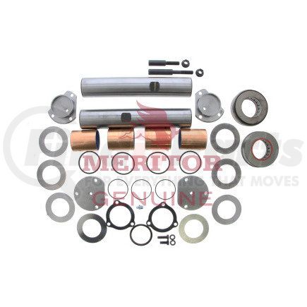 R201610 by MERITOR - Steering King Pin Kit - Composite Bushing, 1.999" Diameter, 10.787" Length, Double Draw Key