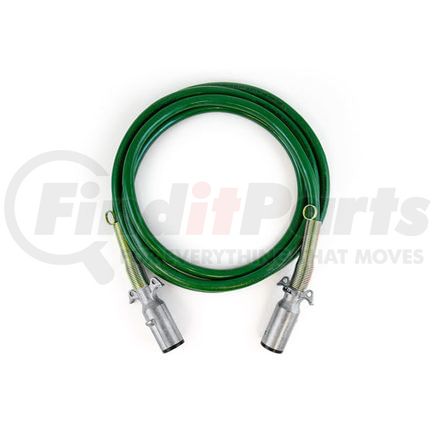 4BA12 by TRAMEC SLOAN - Cable, ABS, Straight, 7-Way, Straight, Zinc, Green Heavy duty XT, 12'