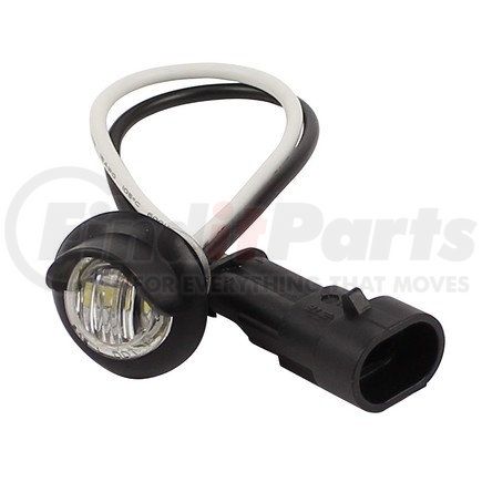 51-34711-10 by PHILLIPS INDUSTRIES - License Plate Light - 10-Pieces, 3/4 in., Round, Clear, 2 Pin AMP Connector