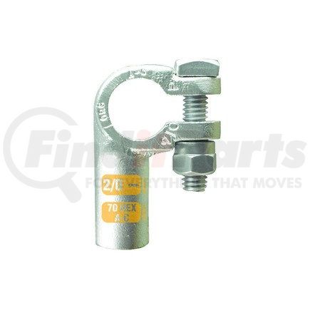 8-1361 by PHILLIPS INDUSTRIES - Battery Cable Clamp - Crimped Or Soldered, Right Elbow, 2/0 Ga., Negative