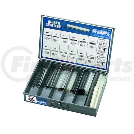6-1801 by PHILLIPS INDUSTRIES - Heat Shrink Tubing Assortment - Sta-Dry Flexible Dual Wall 150 Pieces