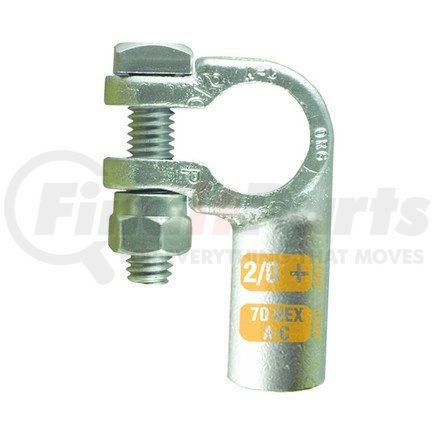 8-1261 by PHILLIPS INDUSTRIES - Battery Cable Clamp - Crimped Or Soldered, Left Elbow, 2/0 Ga., Negative