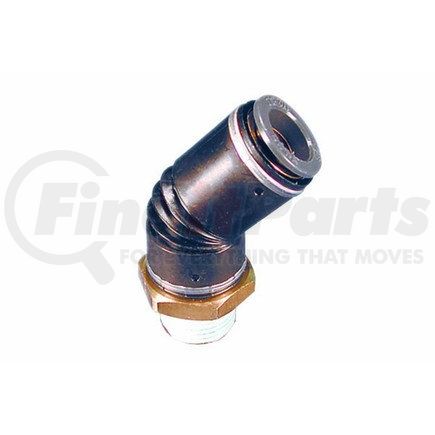 12-98084 by PHILLIPS INDUSTRIES - Bulkhead Fittings - 45 deg. Male Elbow (Swivel), 1/4 in. Pipe Size, 1/2 in. Tube Size