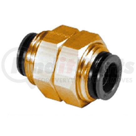 12-90044 by PHILLIPS INDUSTRIES - Bulkhead Union Fitting - Tube Size: 1/4 in., Drill Diameter: 5/8 in.
