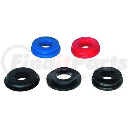 12-0164-100 by PHILLIPS INDUSTRIES - Air Brake Gladhand Seal - Red and Blue, Emergency and Service, Polyurethane, 100 Pieces
