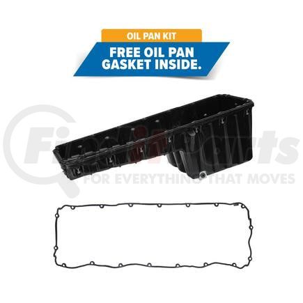 641292 by PAI - Engine Oil Pan Kit - Plastic; Black; Fits Detroit Diesel DD15 Engines.