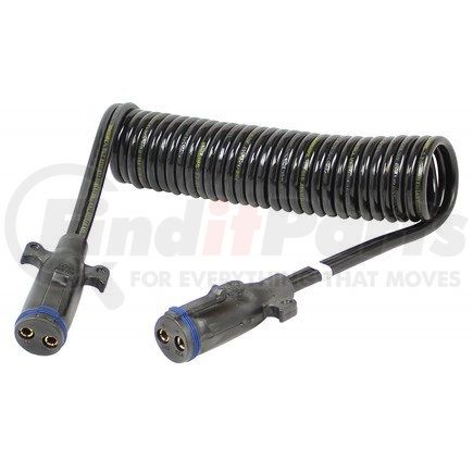 25-29276 by PHILLIPS INDUSTRIES - Trailer Power Cable - Dual Pole, Coiled, 15 Ft. with 48 in. Lead, 2/2 Ga.