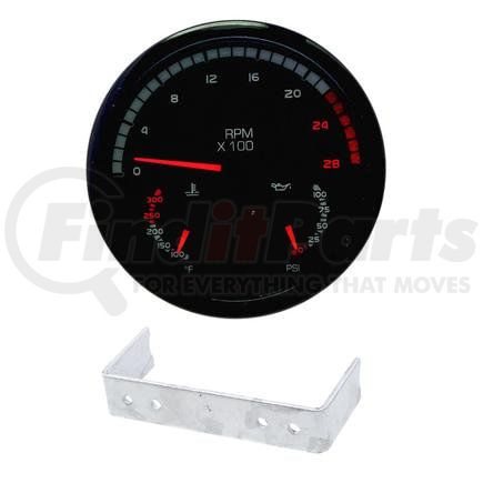 804367 by PAI - Tachometer Gauge - 0-2800 RPM w/ Hour Meter Electronic / Preset 4-3/4in Dial Face Mack LE / LEU Model Application