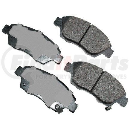 ACT621 by AKEBONO - ProACT Ultra Premium Ceramic Disc Brake Pad Kit