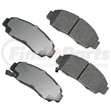 ACT787 by AKEBONO - ProACT Ultra Premium Ceramic Disc Brake Pad Kit