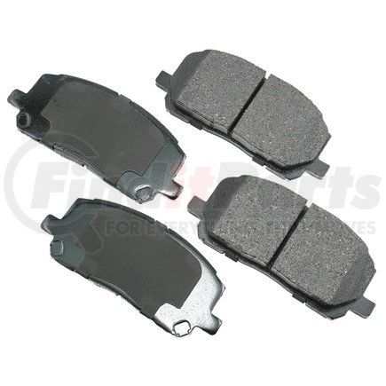 ACT884 by AKEBONO - ProACT Ultra Premium Ceramic Disc Brake Pad Kit