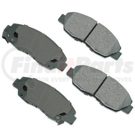 ACT465 by AKEBONO - ProACT Ultra Premium Ceramic Disc Brake Pad Kit