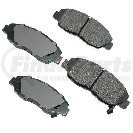ACT465A by AKEBONO - ProACT Ultra Premium Ceramic Disc Brake Pad Kit