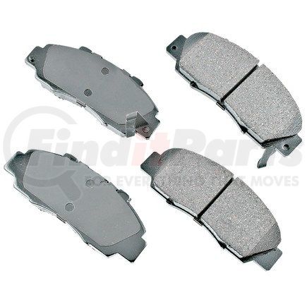 ACT503 by AKEBONO - ProACT Ultra Premium Ceramic Disc Brake Pad Kit