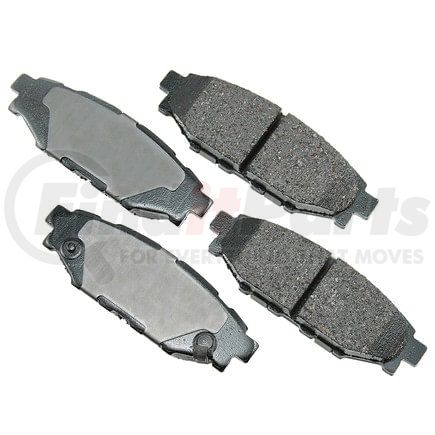 ACT1114 by AKEBONO - ProACT Ultra Premium Ceramic Disc Brake Pad Kit