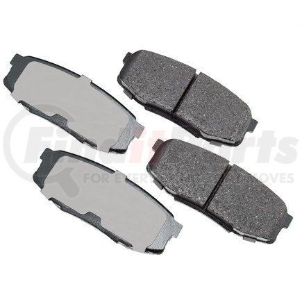 ACT1304 by AKEBONO - ProACT Ultra Premium Ceramic Disc Brake Pad Kit
