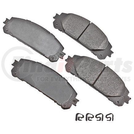 ACT1324 by AKEBONO - ProACT Ultra Premium Ceramic Disc Brake Pad Kit