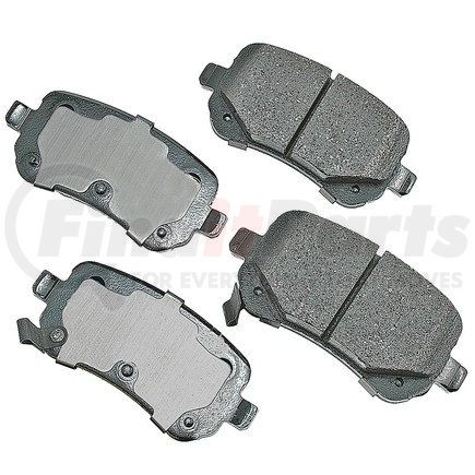 ACT1326 by AKEBONO - ProACT Ultra Premium Ceramic Disc Brake Pad Kit