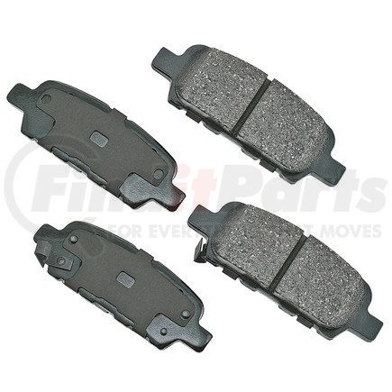 ACT905 by AKEBONO - ProACT Ultra Premium Ceramic Disc Brake Pad Kit