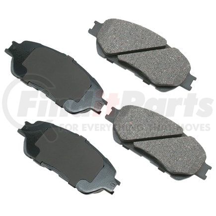 ACT906A by AKEBONO - ProACT Ultra Premium Ceramic Disc Brake Pad Kit