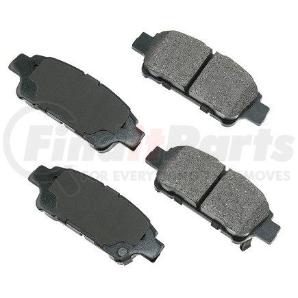 ACT995 by AKEBONO - ProACT Ultra Premium Ceramic Disc Brake Pad Kit