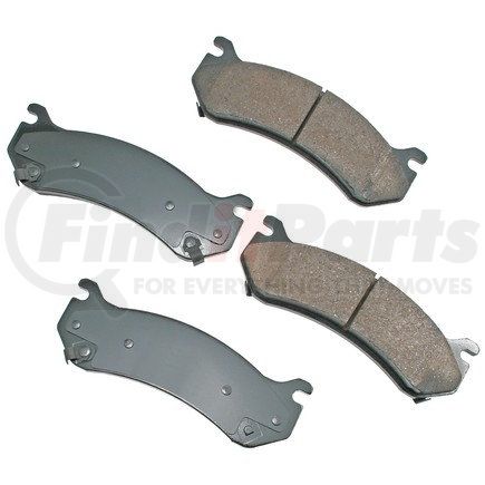 ASP785 by AKEBONO - Performance Ultra Premium Ceramic Disc Brake Pad Kit