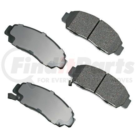 ASP787 by AKEBONO - Performance Ultra Premium Ceramic Disc Brake Pad Kit
