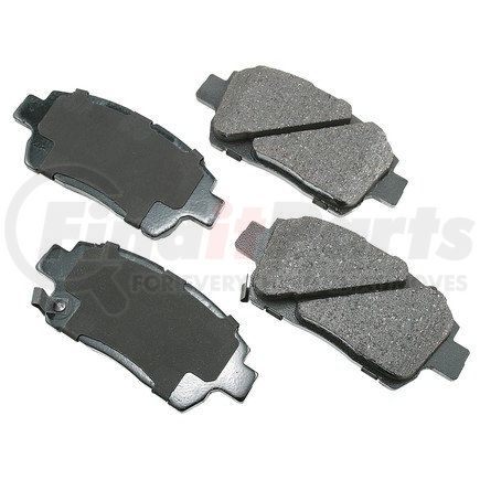 ASP822 by AKEBONO - Performance Ultra Premium Ceramic Disc Brake Pad Kit