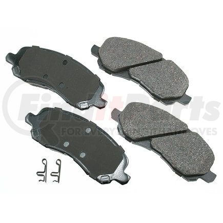 ASP866 by AKEBONO - Performance Ultra Premium Ceramic Disc Brake Pad Kit