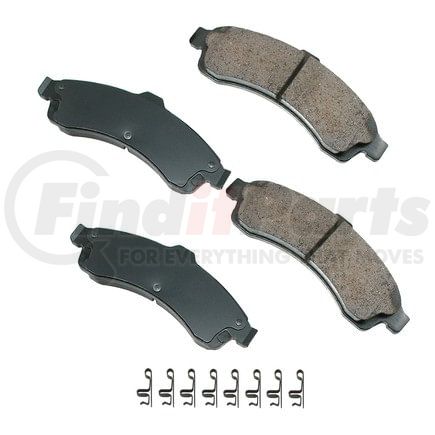 ASP882 by AKEBONO - Performance Ultra Premium Ceramic Disc Brake Pad Kit