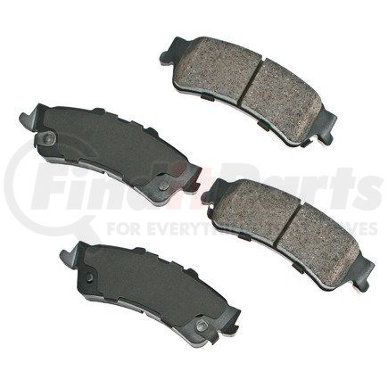 ASP792 by AKEBONO - Performance Ultra Premium Ceramic Disc Brake Pad Kit