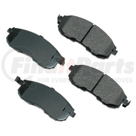 Akebono ASP815 Disc Brake Pad Set Performance Ultra Premium Ceramic Disc Brake Pad Kit
