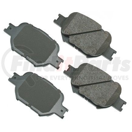 ASP817 by AKEBONO - Performance Ultra Premium Ceramic Disc Brake Pad Kit