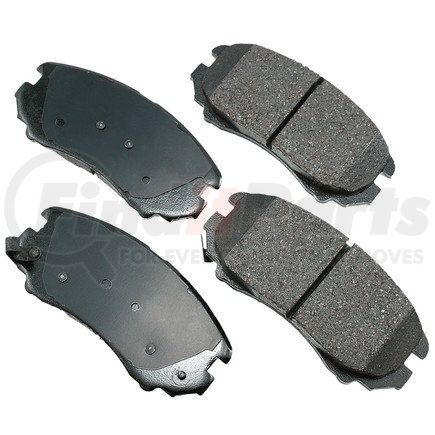 ASP924 by AKEBONO - Performance Ultra Premium Ceramic Disc Brake Pad Kit