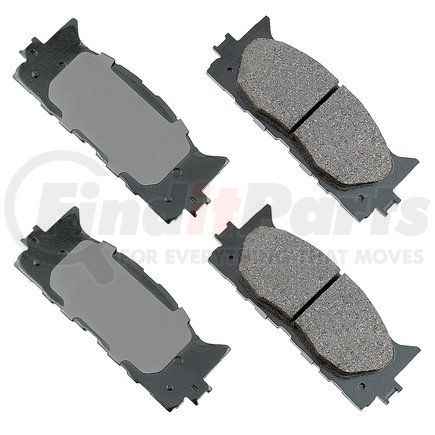 Akebono ASP1222 Disc Brake Pad Set Performance Ultra Premium Ceramic Disc Brake Pad Kit