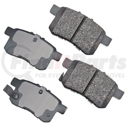 ASP1336 by AKEBONO - Performance Ultra Premium Ceramic Disc Brake Pad Kit