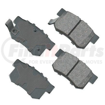 ASP537 by AKEBONO - Performance Ultra Premium Ceramic Disc Brake Pad Kit