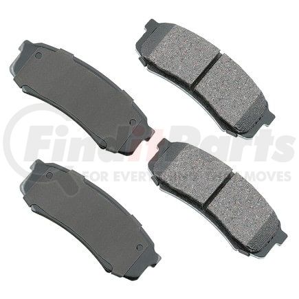 ASP606 by AKEBONO - Performance Ultra Premium Ceramic Disc Brake Pad Kit