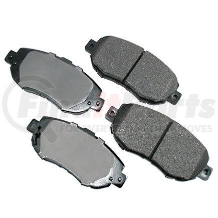 ASP619 by AKEBONO - Performance Ultra Premium Ceramic Disc Brake Pad Kit