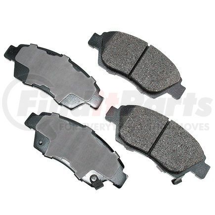ASP621 by AKEBONO - Performance Ultra Premium Ceramic Disc Brake Pad Kit