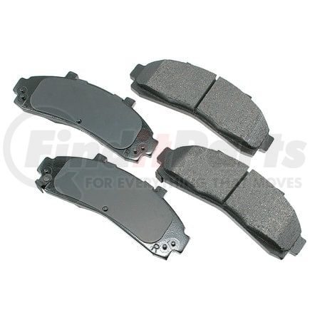 ASP652 by AKEBONO - Performance Ultra Premium Ceramic Disc Brake Pad Kit
